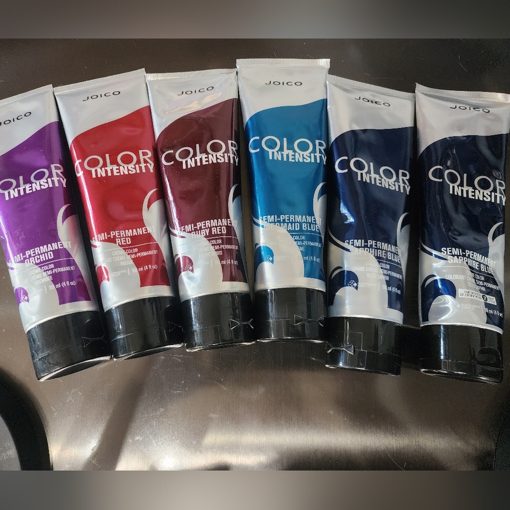 Joico Color Intensity Semi-Permanent Hair Color| 6 Full NEW tubes Of Color